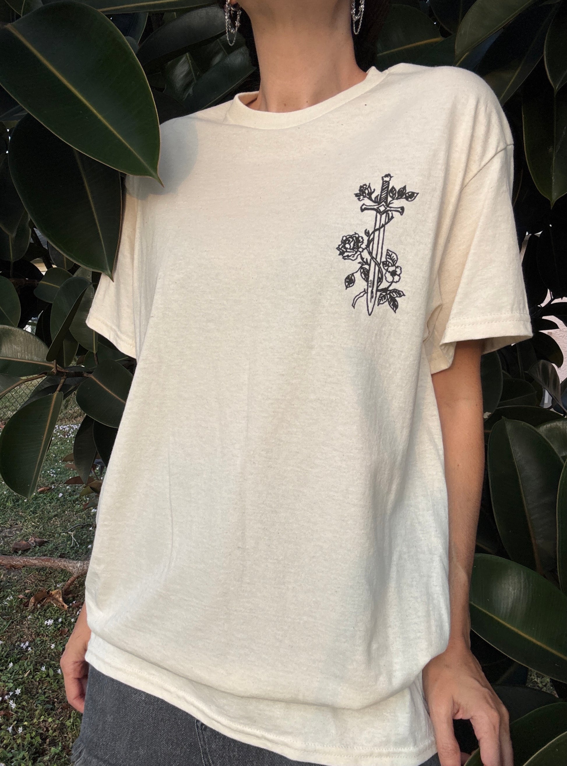 Sword of the Spirit – Sand Pocket & Back Print Tee