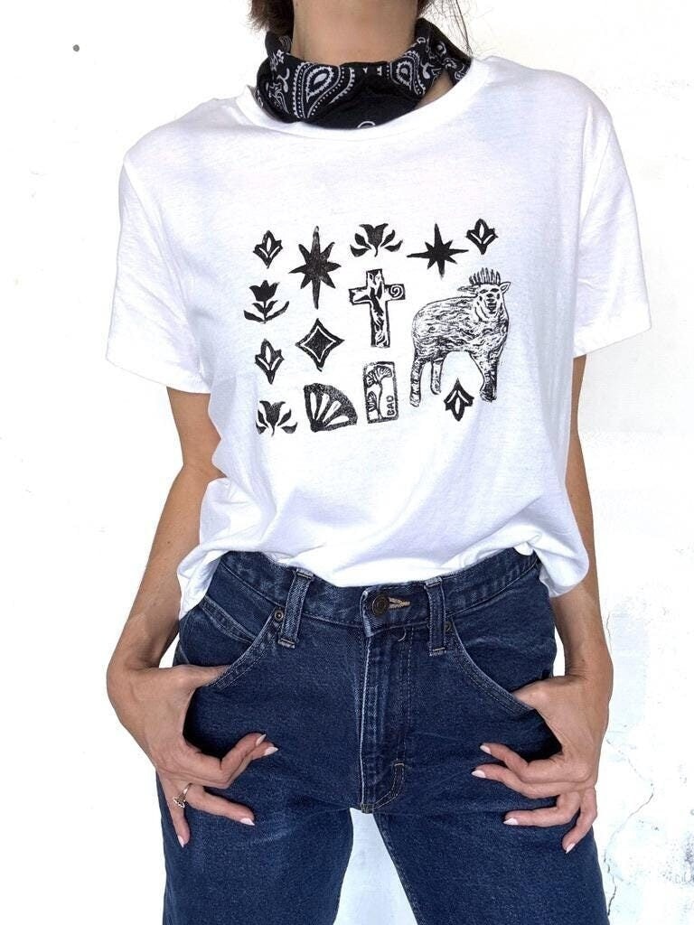 Revelation 5:6 / Linocut Tee