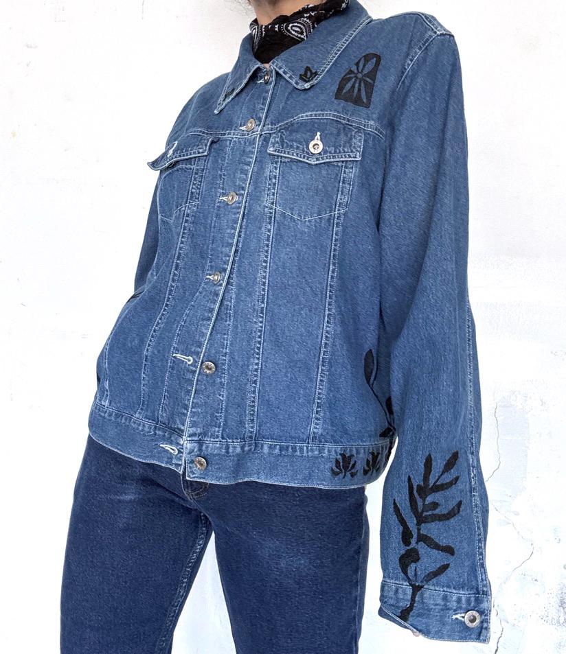 Assorted Block Print / Vintage Denim Jacket