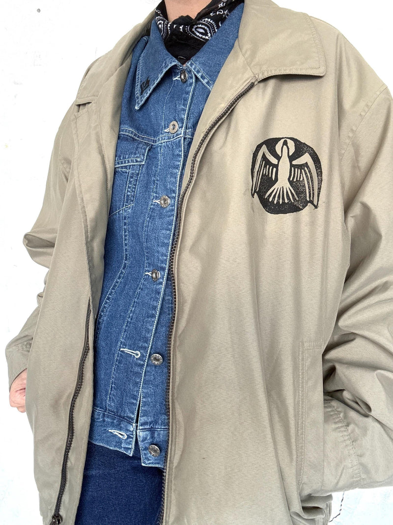 Dove Block Print Members Only Jacket