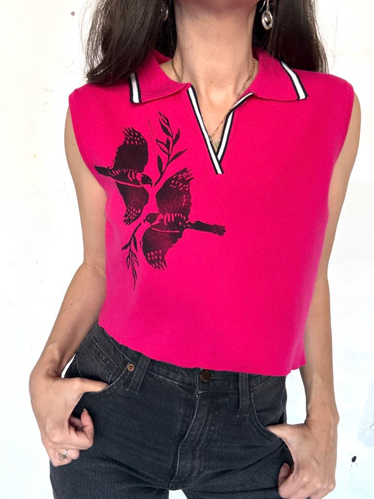 Hawk Block Print Top