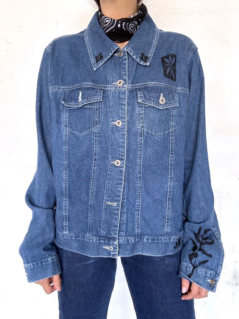 Assorted Block Print / Vintage Denim Jacket