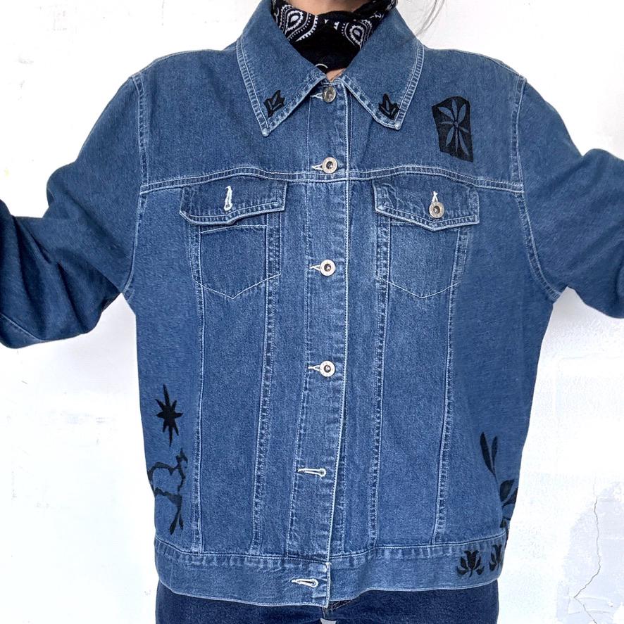 Assorted Block Print / Vintage Denim Jacket