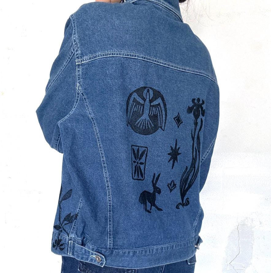 Assorted Block Print / Vintage Denim Jacket