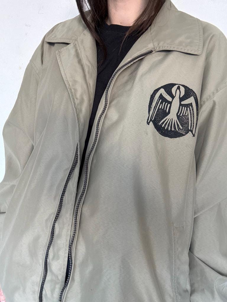 Dove Block Print Members Only Jacket