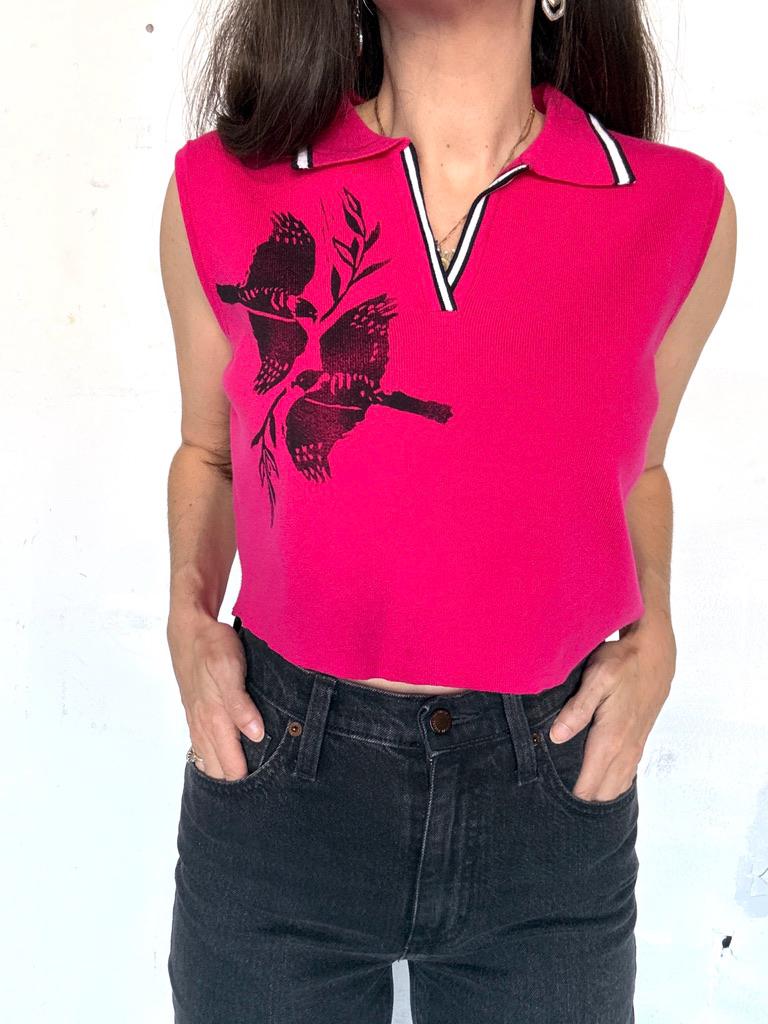 Hawk Block Print Top