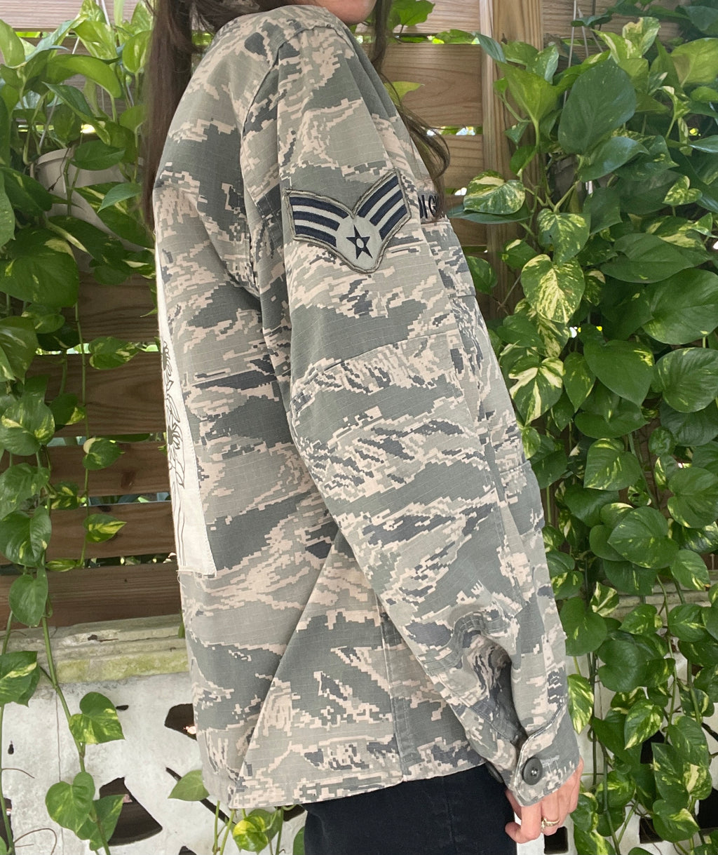 Amid the Flowers Air Force Shirt