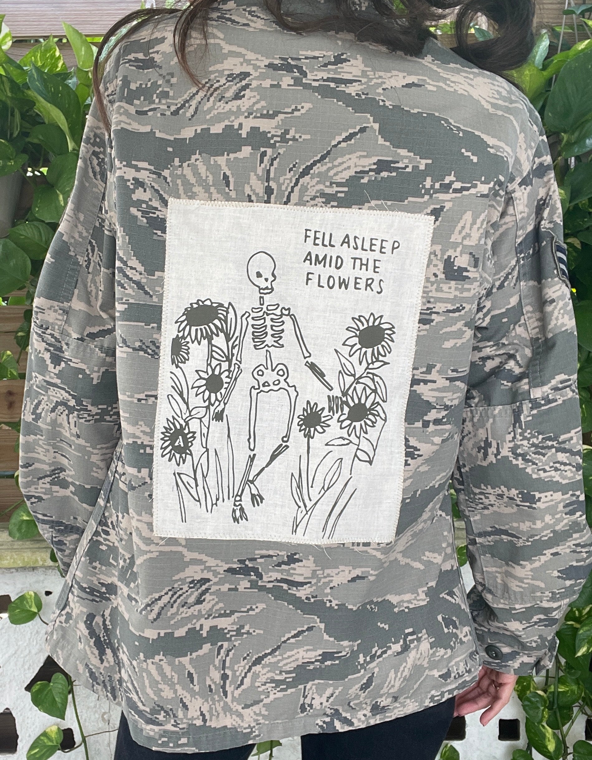 Amid the Flowers Air Force Shirt