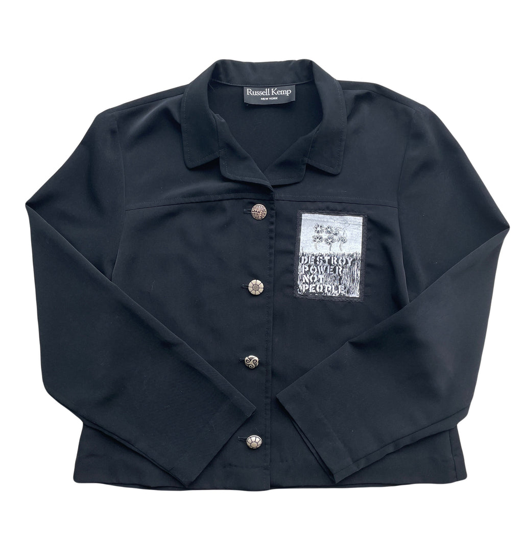 Free to Think / Back Patch Blouse