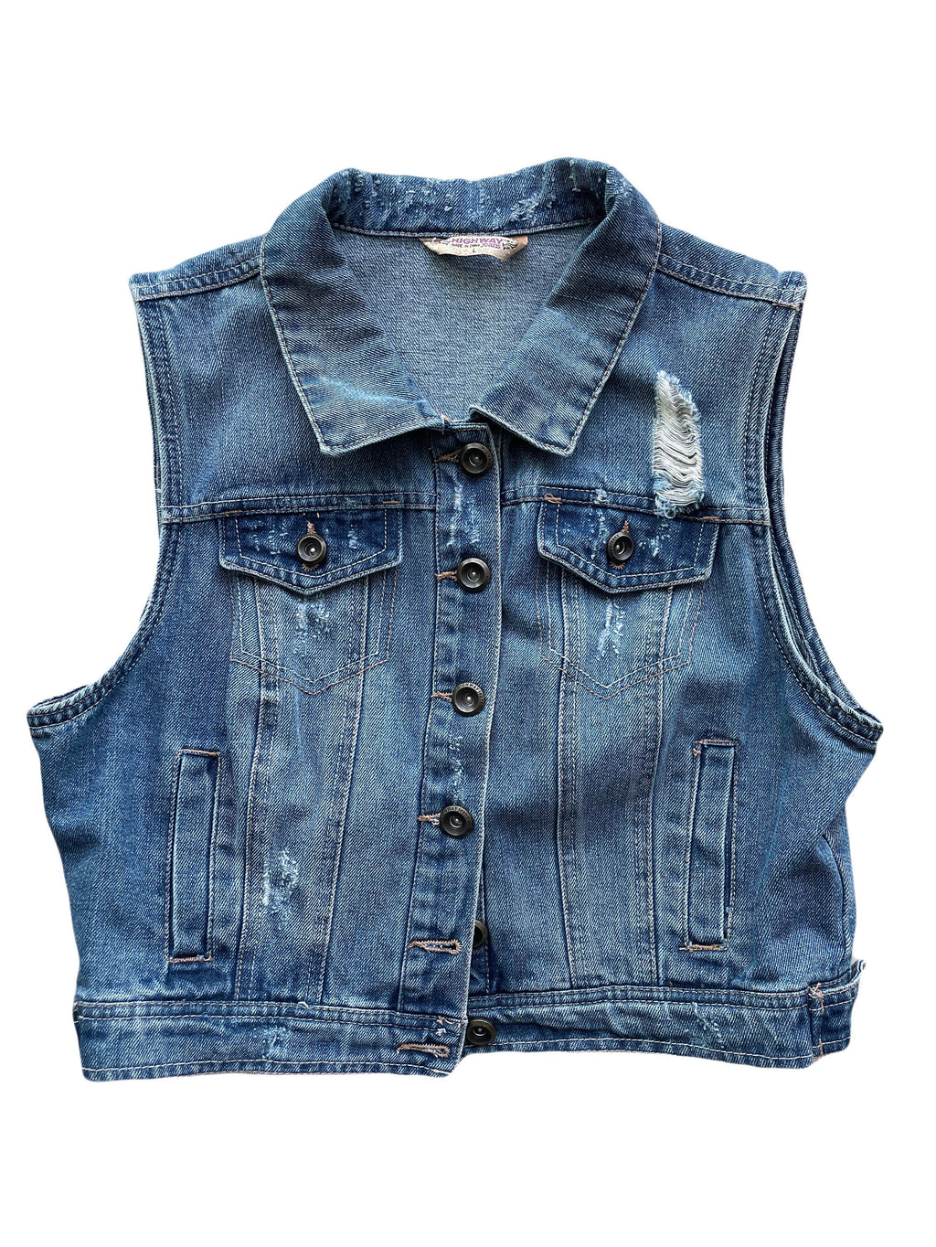 Pigeon Patch Denim Vest // Bird Patch // Punk Patch // Linocut Back Patch // Jean Vest // Rock Dove // Passenger Pigeon // Hand Printed