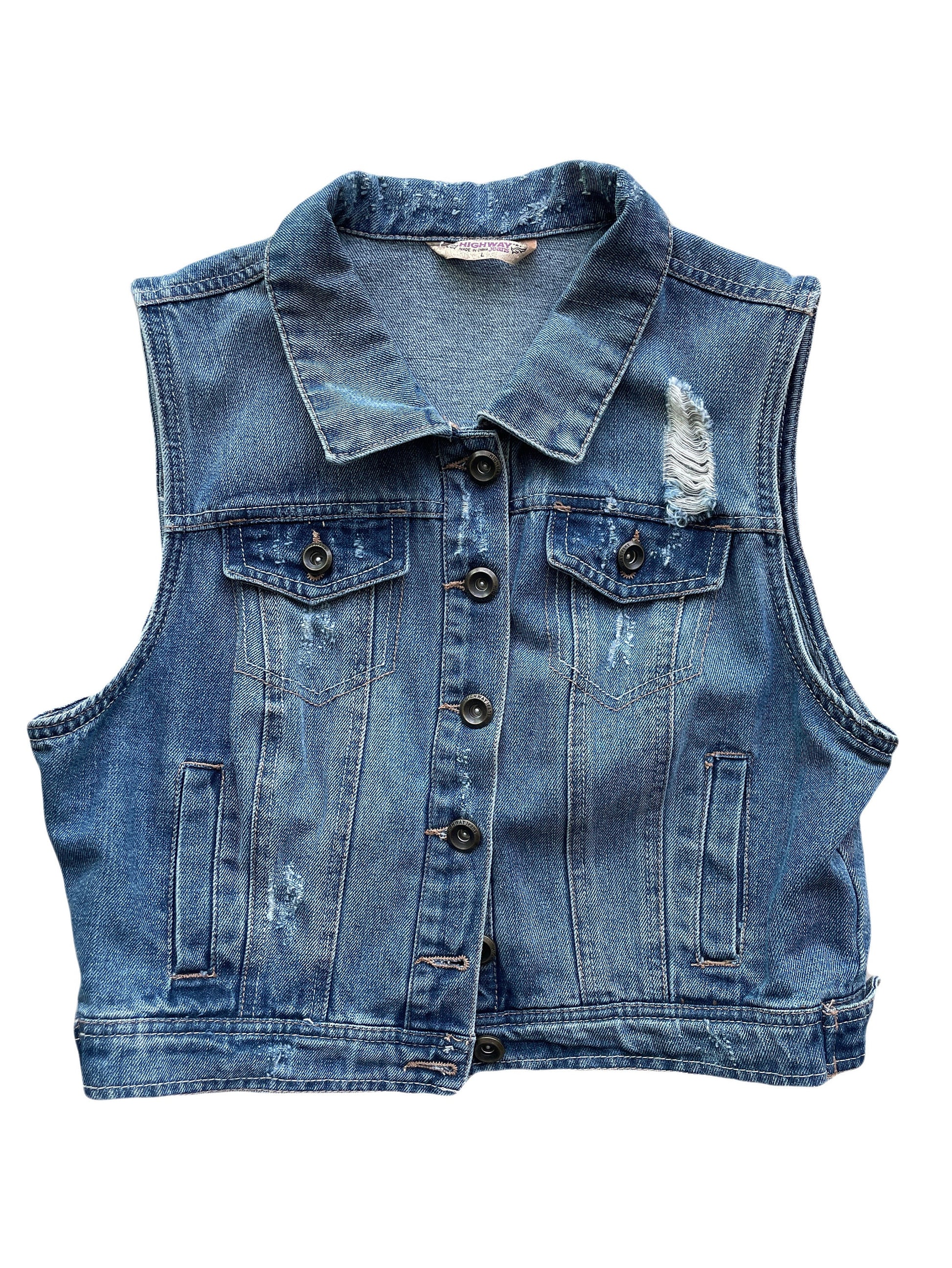 Pigeon Patch Denim Vest // Bird Patch // Punk Patch // Linocut Back Patch // Jean Vest // Rock Dove // Passenger Pigeon // Hand Printed