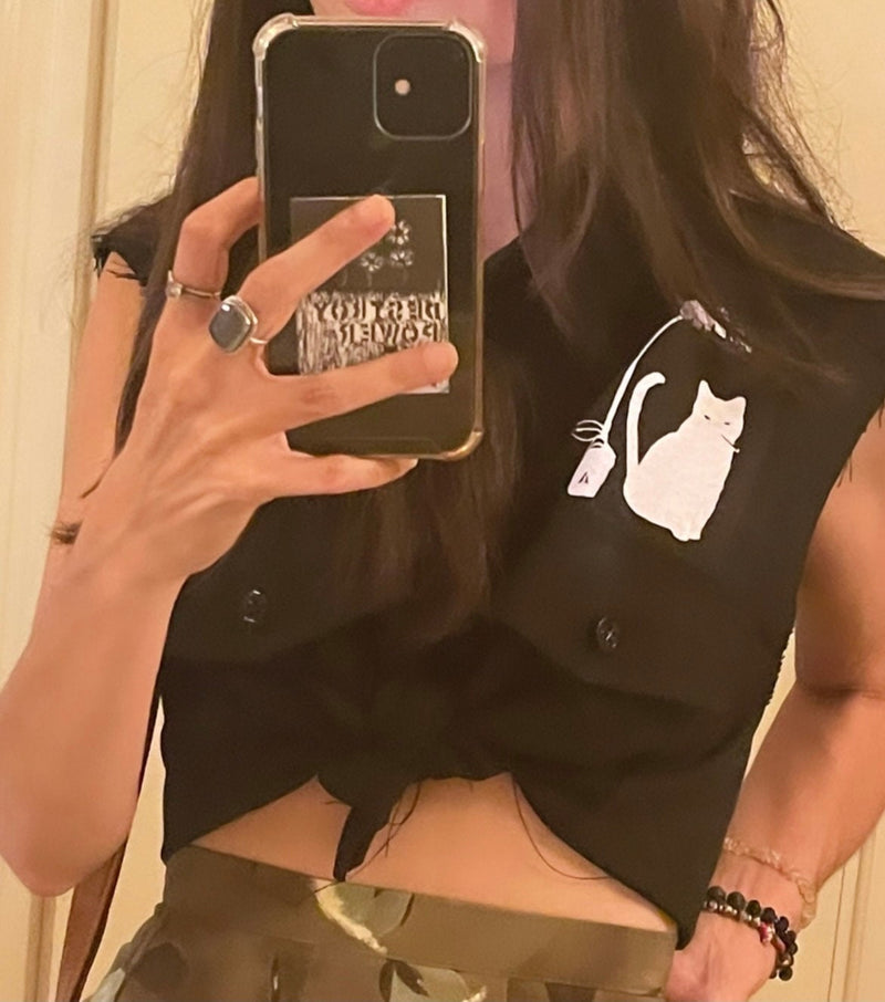 Cat & Cig / Patch Vest