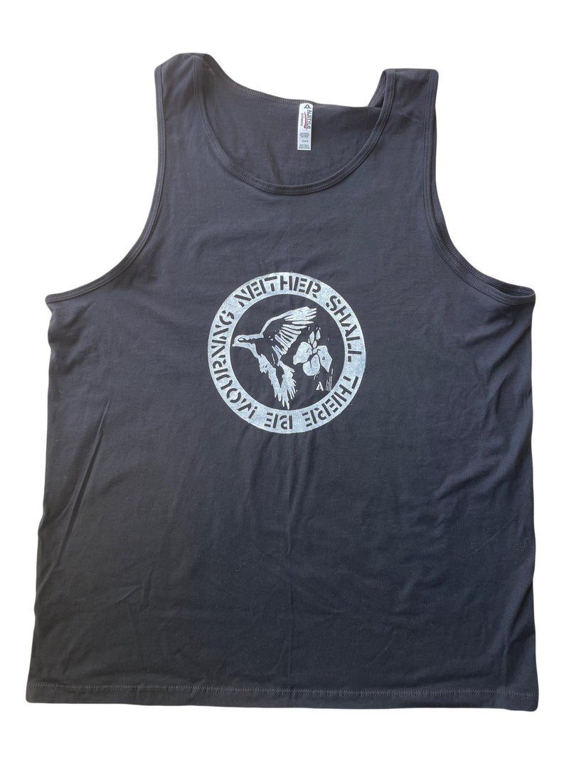 Mourning Dove // Bird Graphic Tank // Black Punk Tank Top // Rain Dove // Turtle Dove // Revelation // Scripture // Graphic Tee // XL